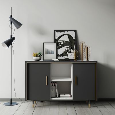 现代边柜摆件组合