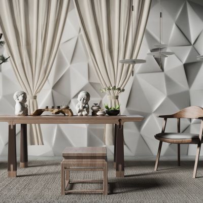 新中式餐桌椅组合