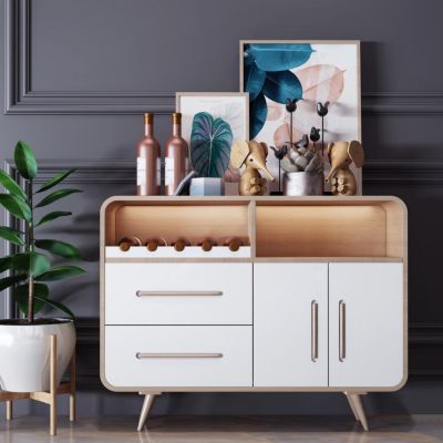 现代北欧边柜摆件组合