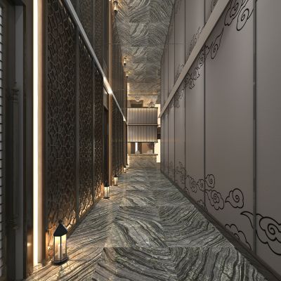 新中式走廊花格