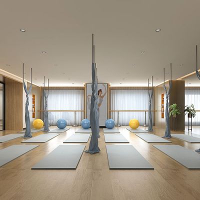 女子健身会所瑜伽体操教室