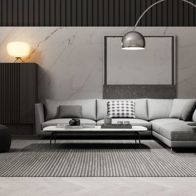 现代沙发茶几组合