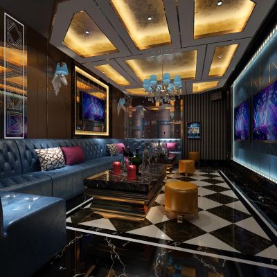 现代KTV娱乐会所皮墩骰子