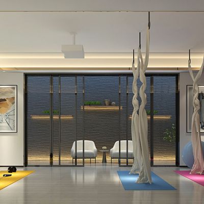 女子健身会所瑜伽体操教室