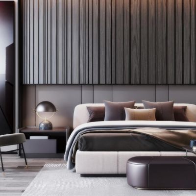 现代轻奢床具组合