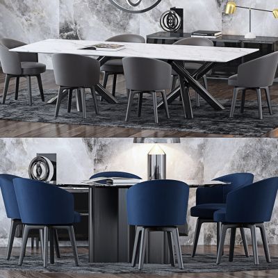 现代餐桌椅组合