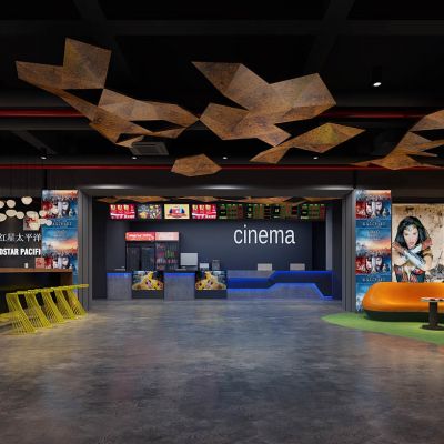 院影城售票前台接待大厅