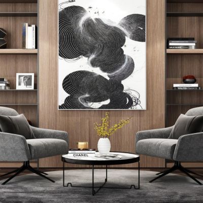 现代单椅茶几组合