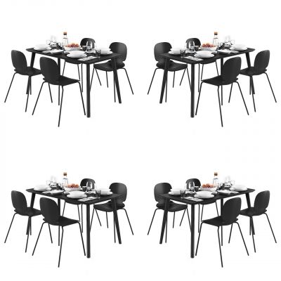 现代北欧餐桌椅组合