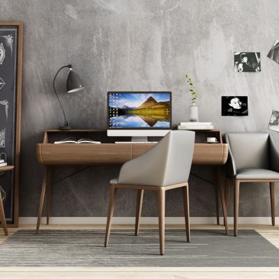 现代书桌椅组合