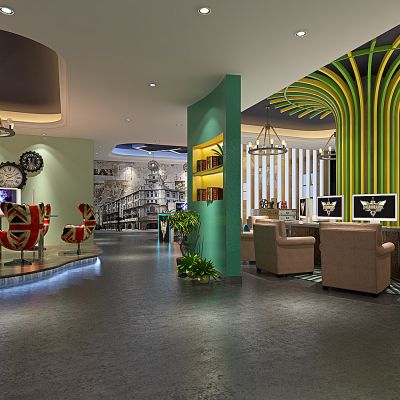 混搭网吧3D模型