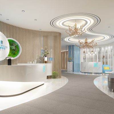 现代美容会所前台