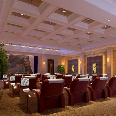 欧式洗浴中心休闲休息大厅