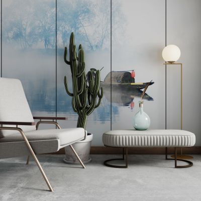 现代轻奢单椅组合