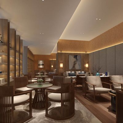 新中式餐厅餐桌椅子休闲椅