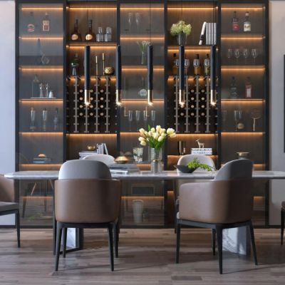 现代餐桌椅组合