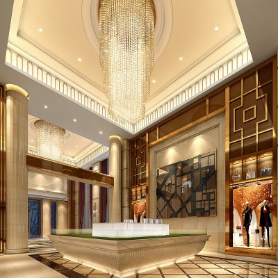 欧式售楼处沙盘区