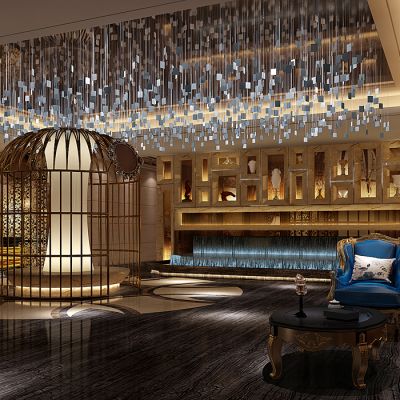 中式酒店大堂笼子