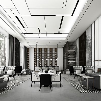 新中式售楼处浅谈区