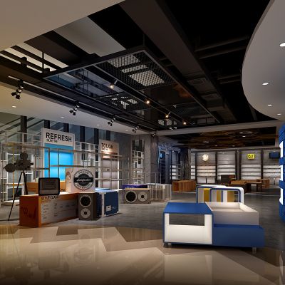 工业风鞋店专卖店潮区