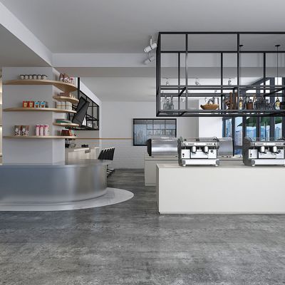现代工业风饮品店奶茶甜品店