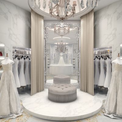 婚纱店婚纱影楼模特欧式