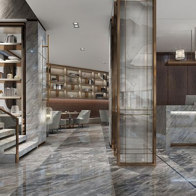 现代售楼处接待区