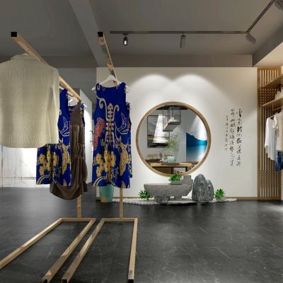 新中式服装服饰专卖店店面