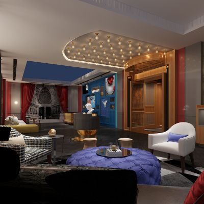 欧式新古典接待等候大厅