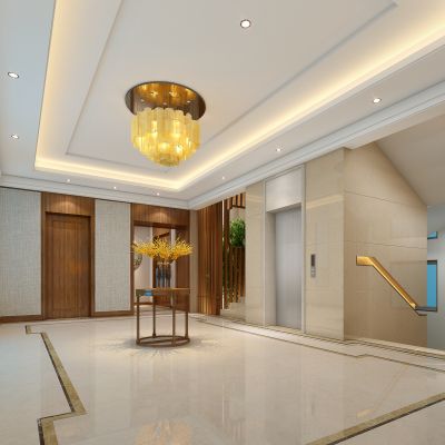 新中式电梯厅