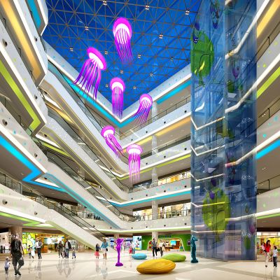 儿童主题商场中庭大堂