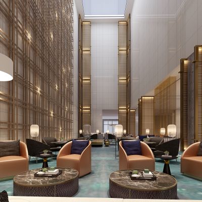 酒店大堂吧售楼接待洽谈大厅