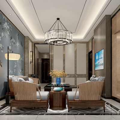 新中式售楼处vip接待室