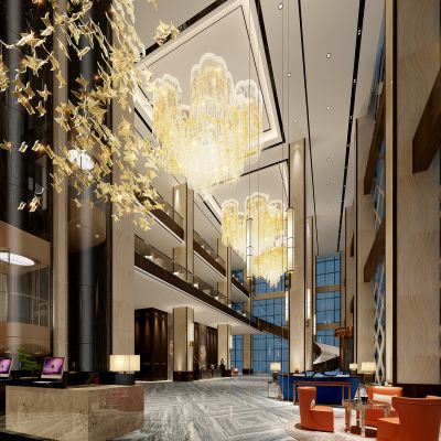 新中式酒店大堂