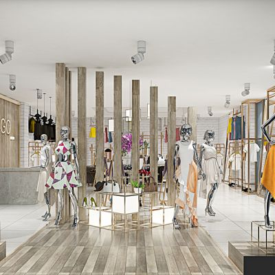 现代服装店