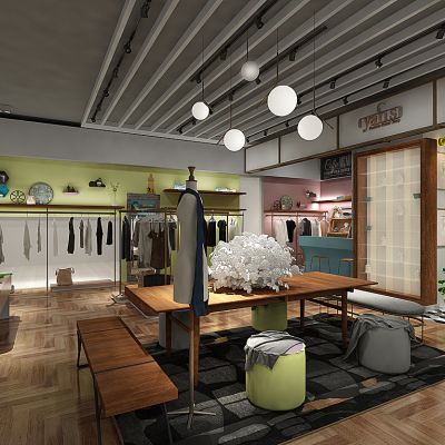 现代服装店服装