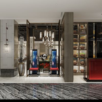 新中式酒店会所前厅