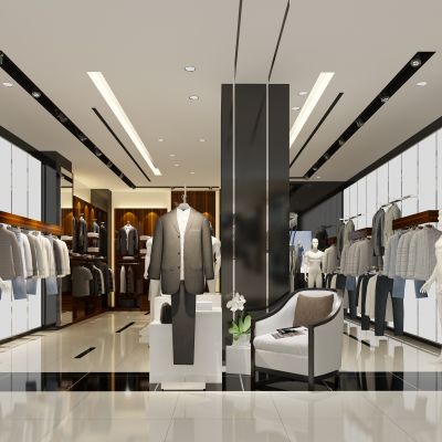 现代男士服装专卖店