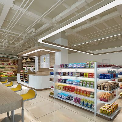 现代超市超市货架