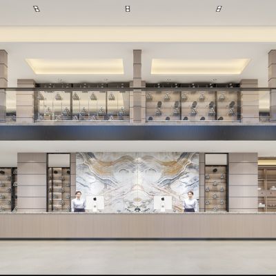 现代中式酒店大堂