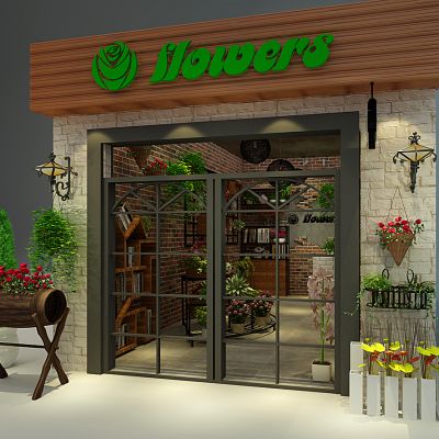 花店花艺植物盆栽花盆吊篮