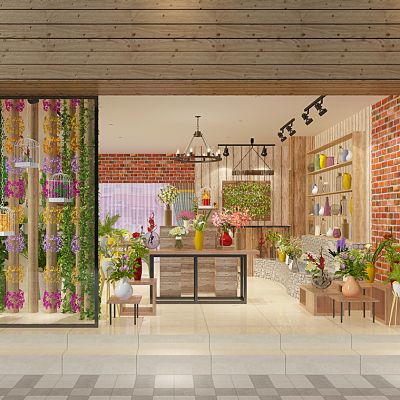 花店门头鲜花花店植物