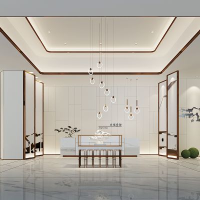 新中式酒店售楼处大堂