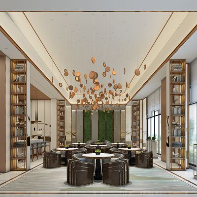 新中式售楼处休闲洽谈区