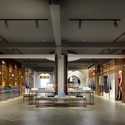 中式服装服饰专卖店店面