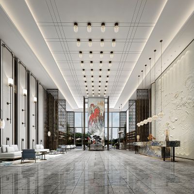 新中式酒店大堂