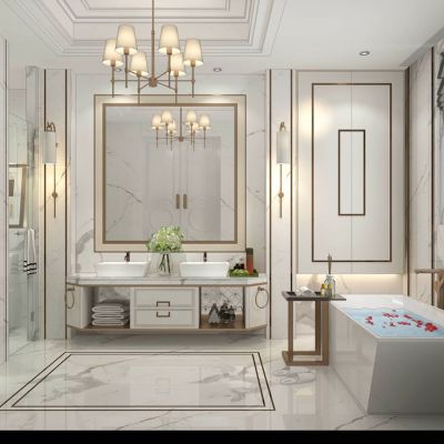 欧式卫生间浴缸边几