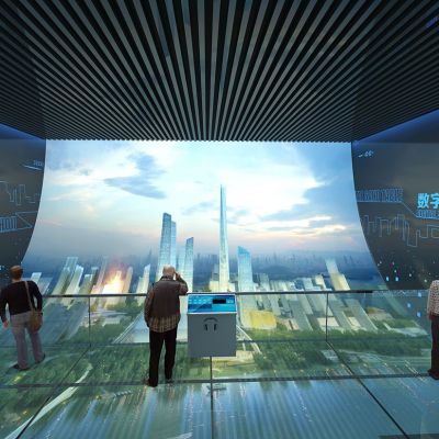 现代数字多媒体展厅电子沙盘3D模型