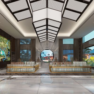 新中式售楼处沙盘区