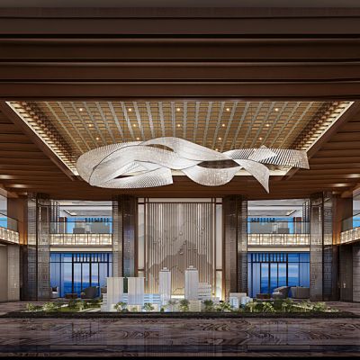 中式售楼处大堂